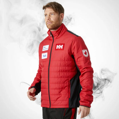 Ski Insulation Jacket Helly Hansen World Cup Insulator Jacket Red - 2023/24 - Dash Racegear