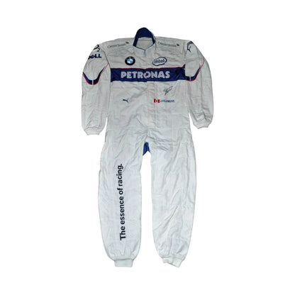 JACQUES VILLENEUVE USED & SIGNED BMW SAUBER 2006 Bahrain GP F1 Race SUIT - Dash Racegear