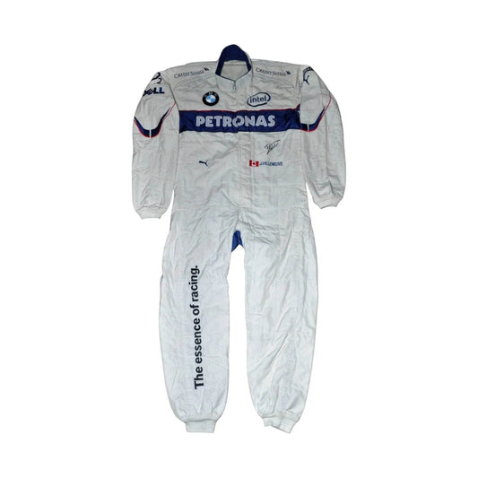 JACQUES VILLENEUVE USED & SIGNED BMW SAUBER 2006 Bahrain GP F1 Race SUIT - Dash Racegear