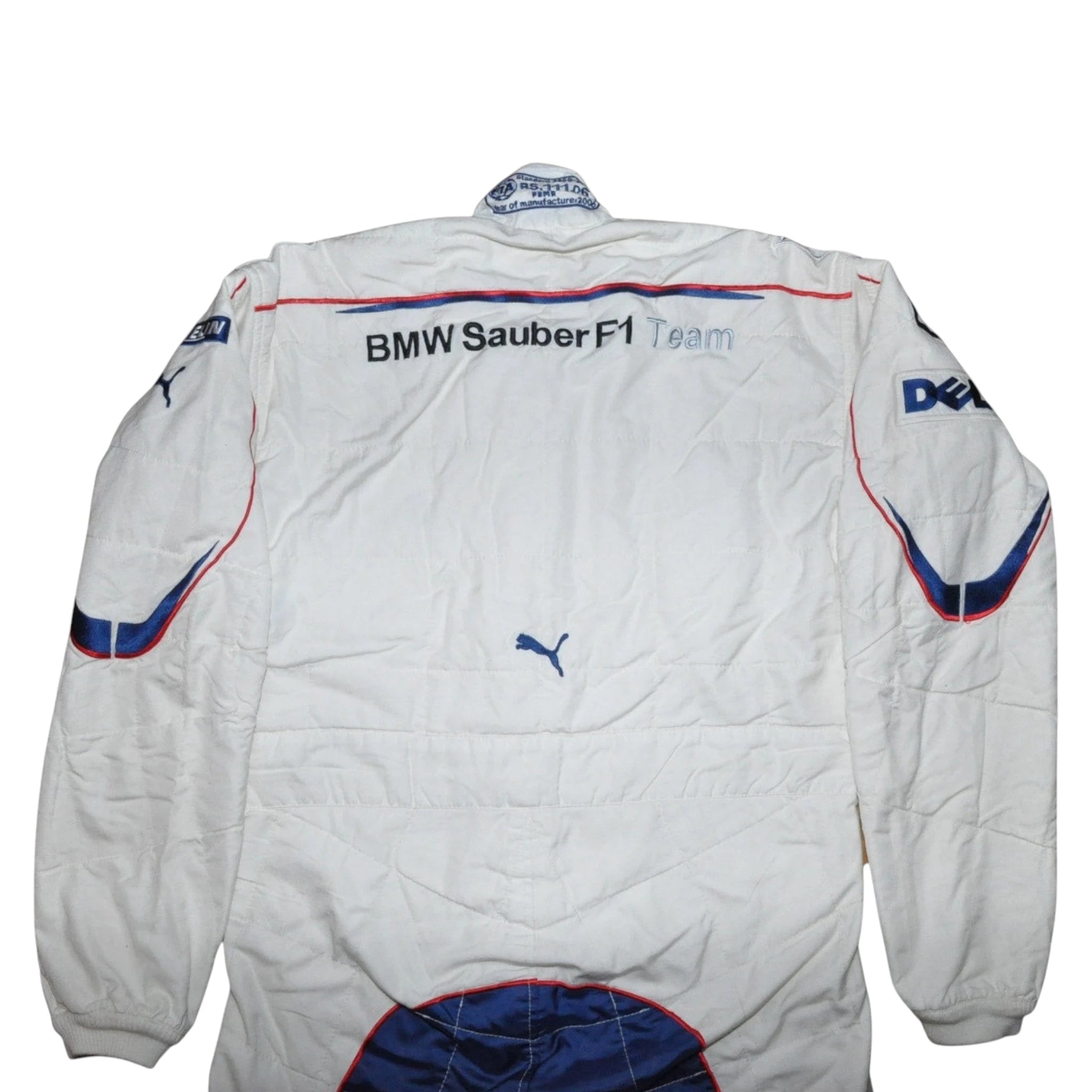 JACQUES VILLENEUVE USED & SIGNED BMW SAUBER 2006 Bahrain GP F1 Race SUIT