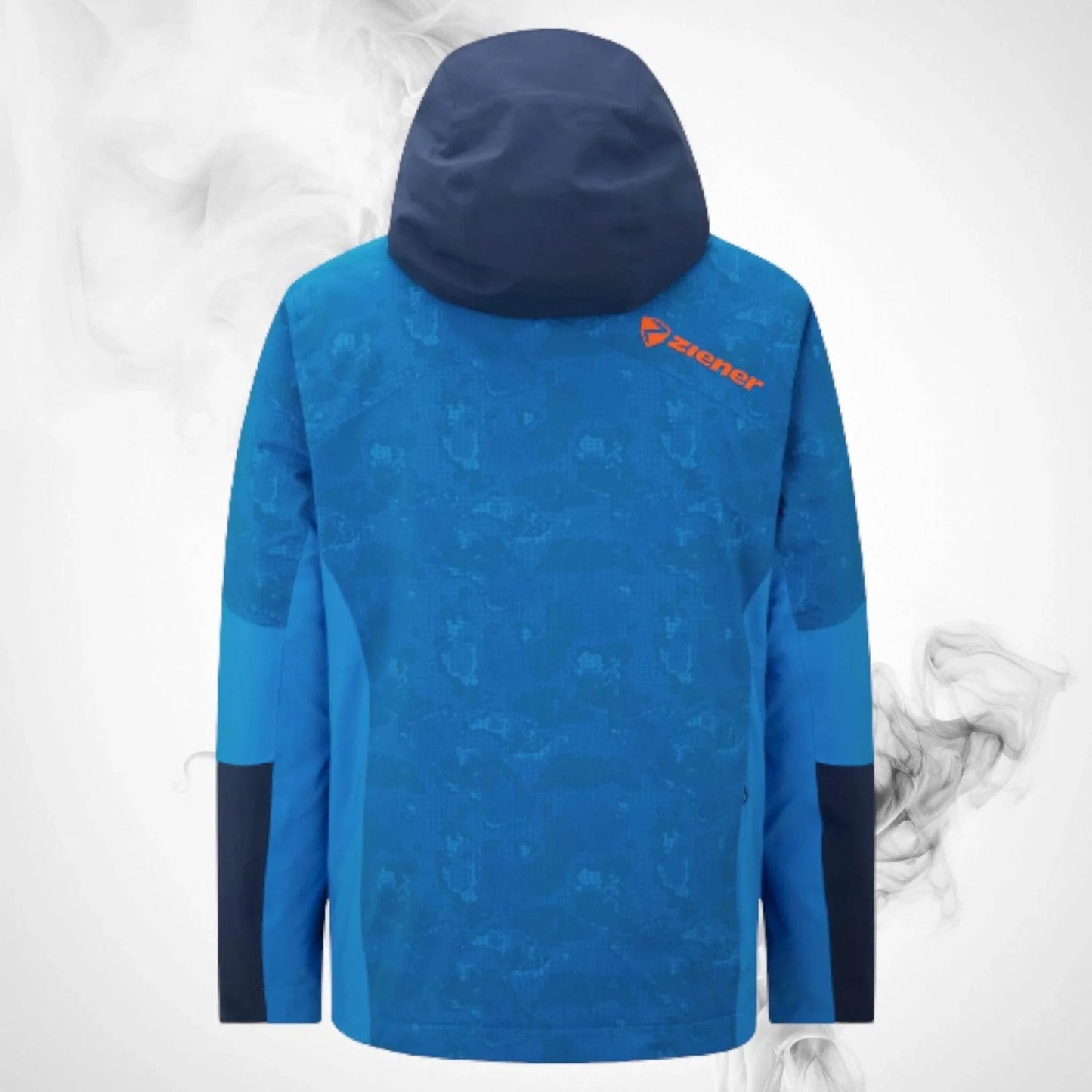 Ski Jacket Ziener Trivor Lady Padded Blue Foggy Print Dark Navy - 2023/24 - Dash Racegear
