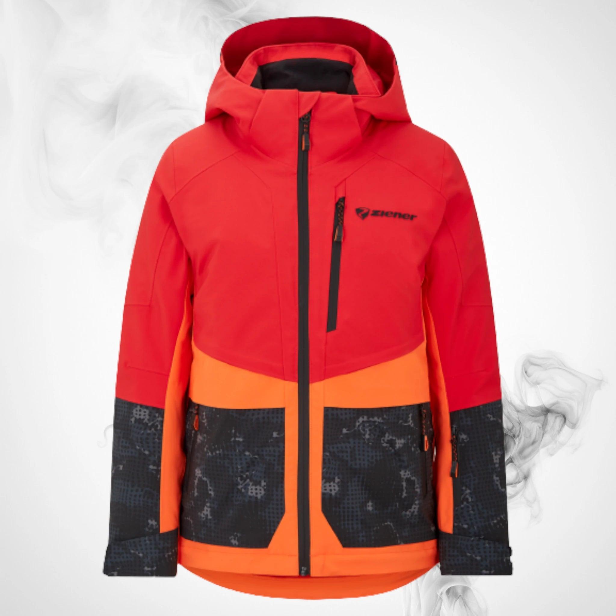 Ski Jacket Ziener Trivor Lady Padded Red Orange Pop - 2023/24 - Dash Racegear 