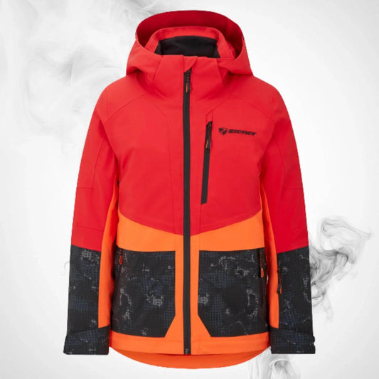 Ski Jacket Ziener Trivor Lady Padded Red Orange Pop - 2023/24 - Dash Racegear