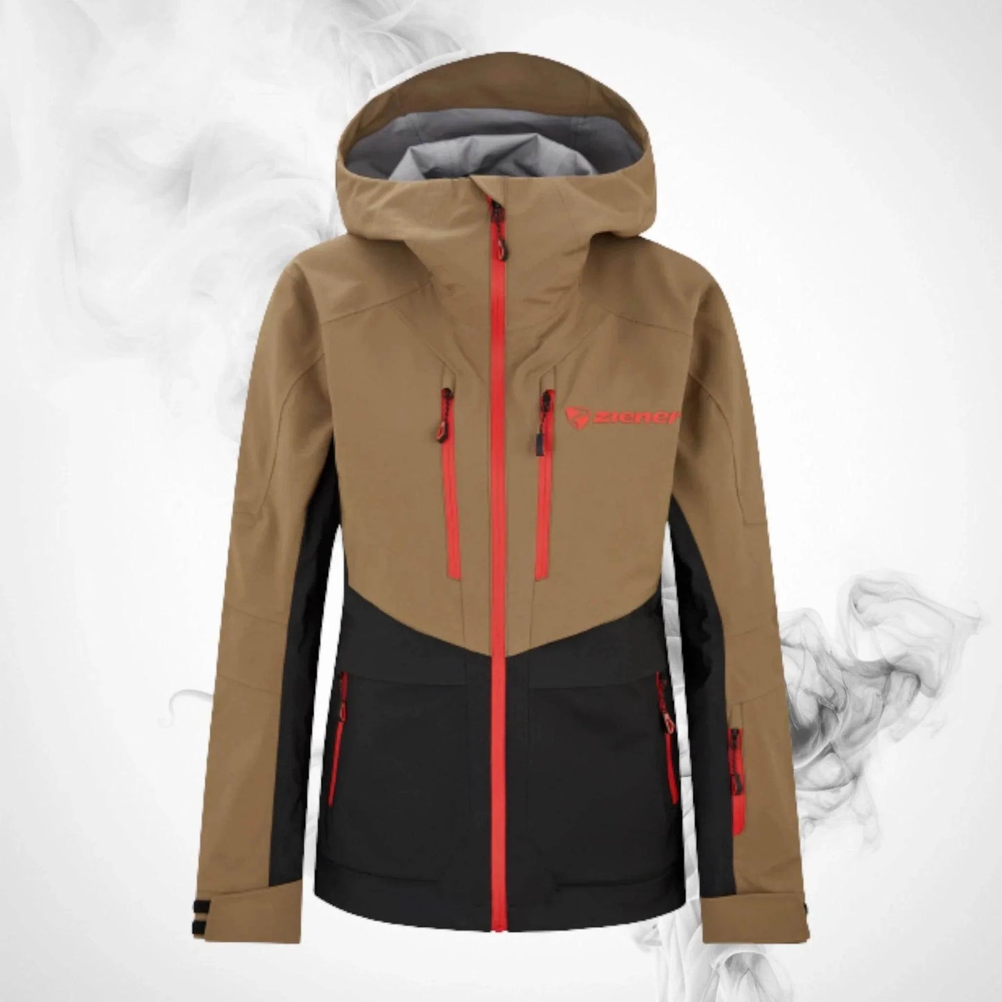 Ski Jacket Ziener Trivor Lady Padded Walnut Red - 2023/24 - Dash Racegear
