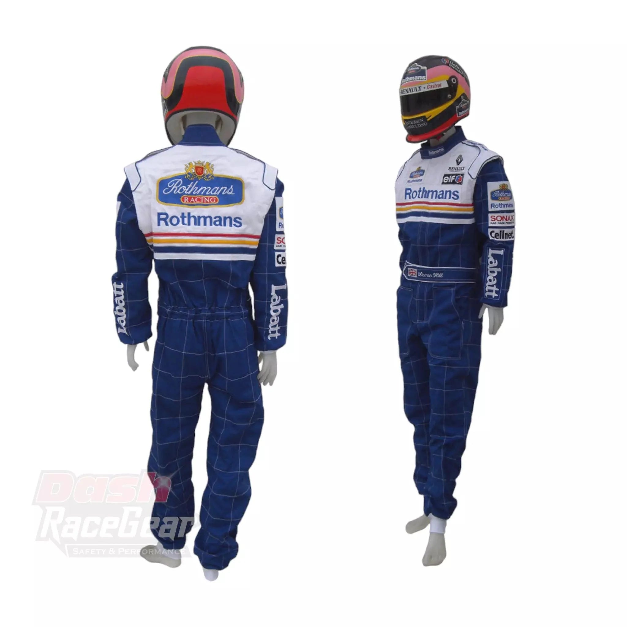 Jaques Villeneuve 1997 Replica F1 Embroidered Racing suit / Williams F1 - Dash Racegear 