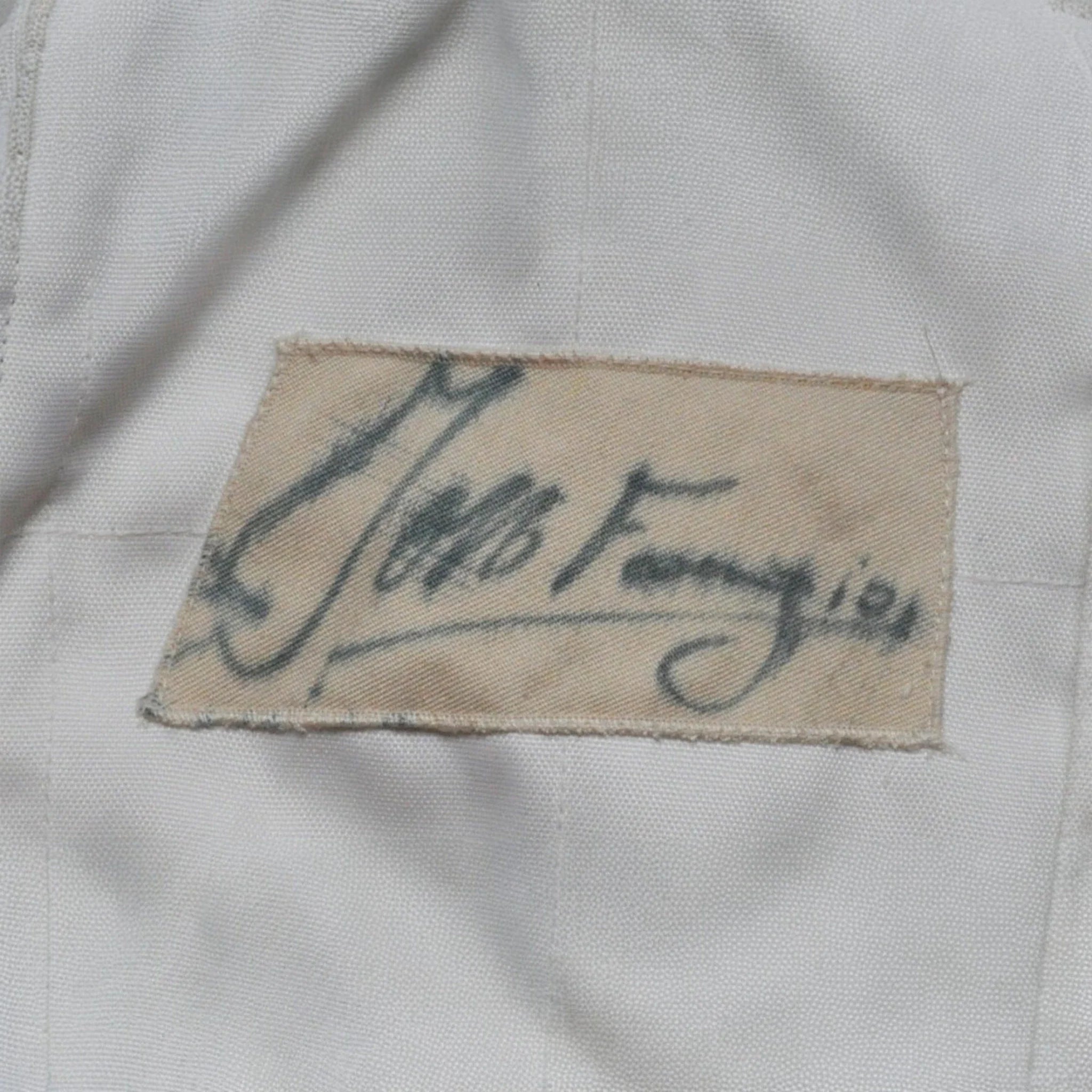 Juan Manuel Fangio SIGNED VINTAGE FERRARI F1 REPLICA Race SUIT - Dash Racegear
