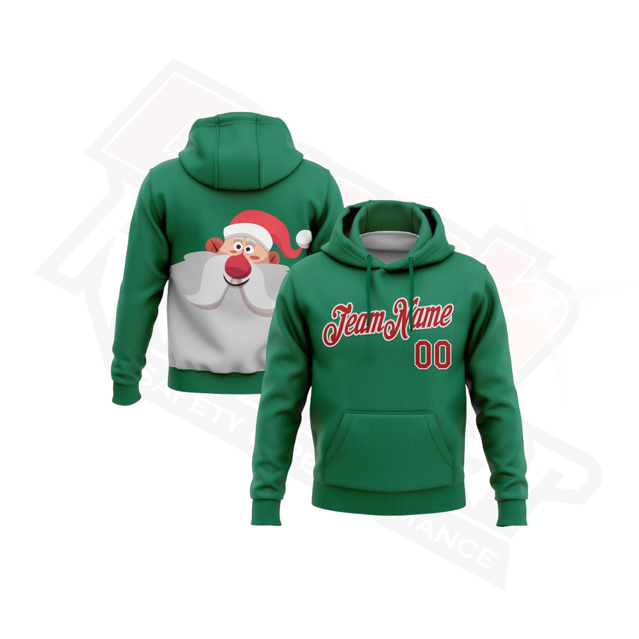 KellyGreen_Red_White3DFunnyChristmasSportsHoodie_1.webp