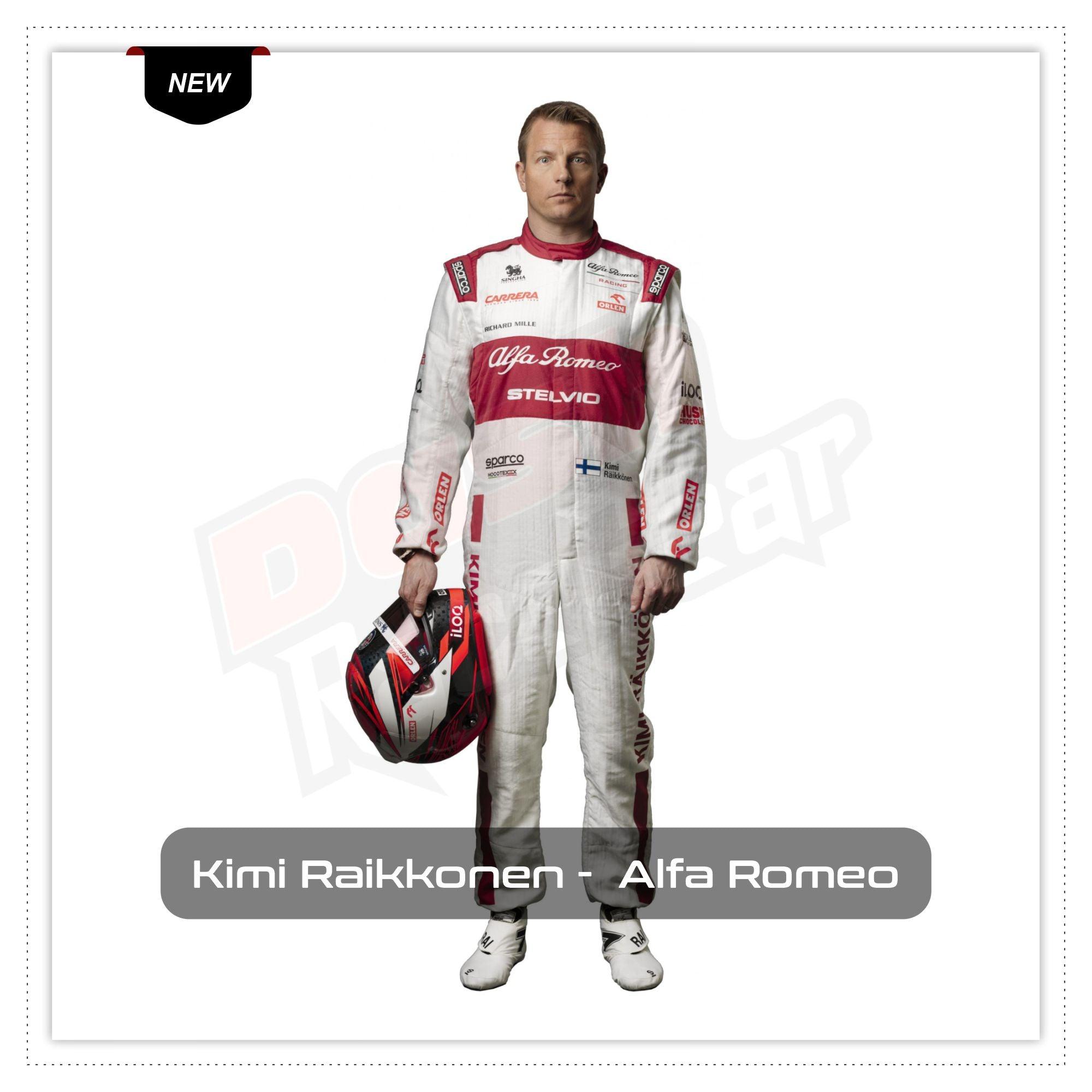 Kimi Raikkonen Alfa Romeo 2020 Race suit - Dash Racegear