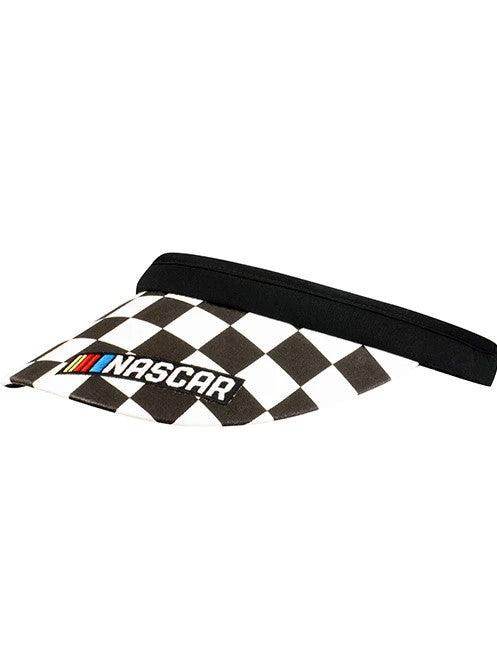 Ladies NASCAR Checkered Clip On Visor | Dash Racegear - Dash Racegear