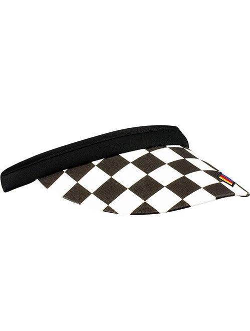 Ladies NASCAR Checkered Clip On Visor | Dash Racegear - Dash Racegear