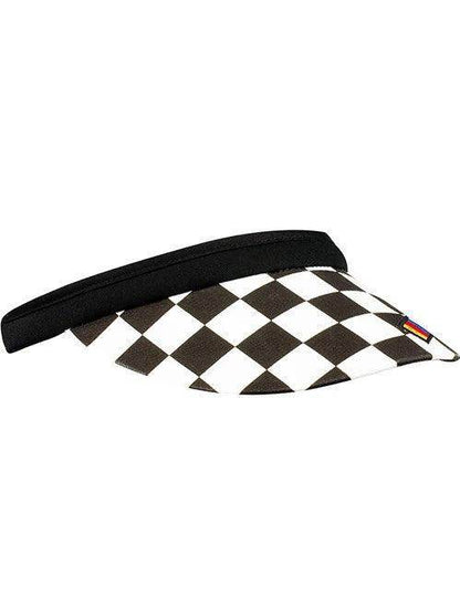 Ladies NASCAR Checkered Clip On Visor | Dash Racegear - Dash Racegear