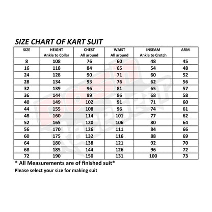 Laisure Rental Go kart Race Suit - Dash Racegear