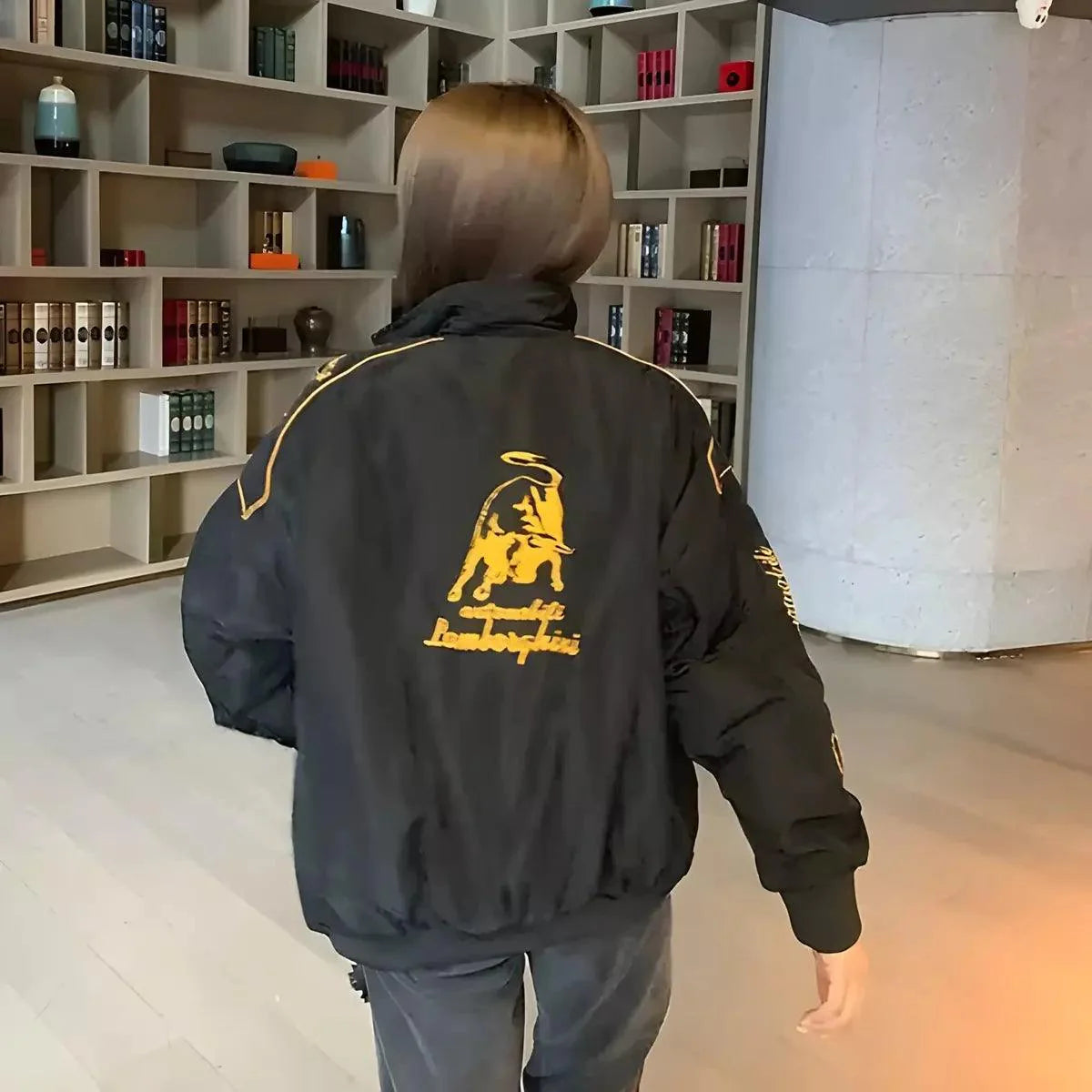 Lamborghini F1 Vintage Style Embroidery Racing Jacket - Dash Racegear