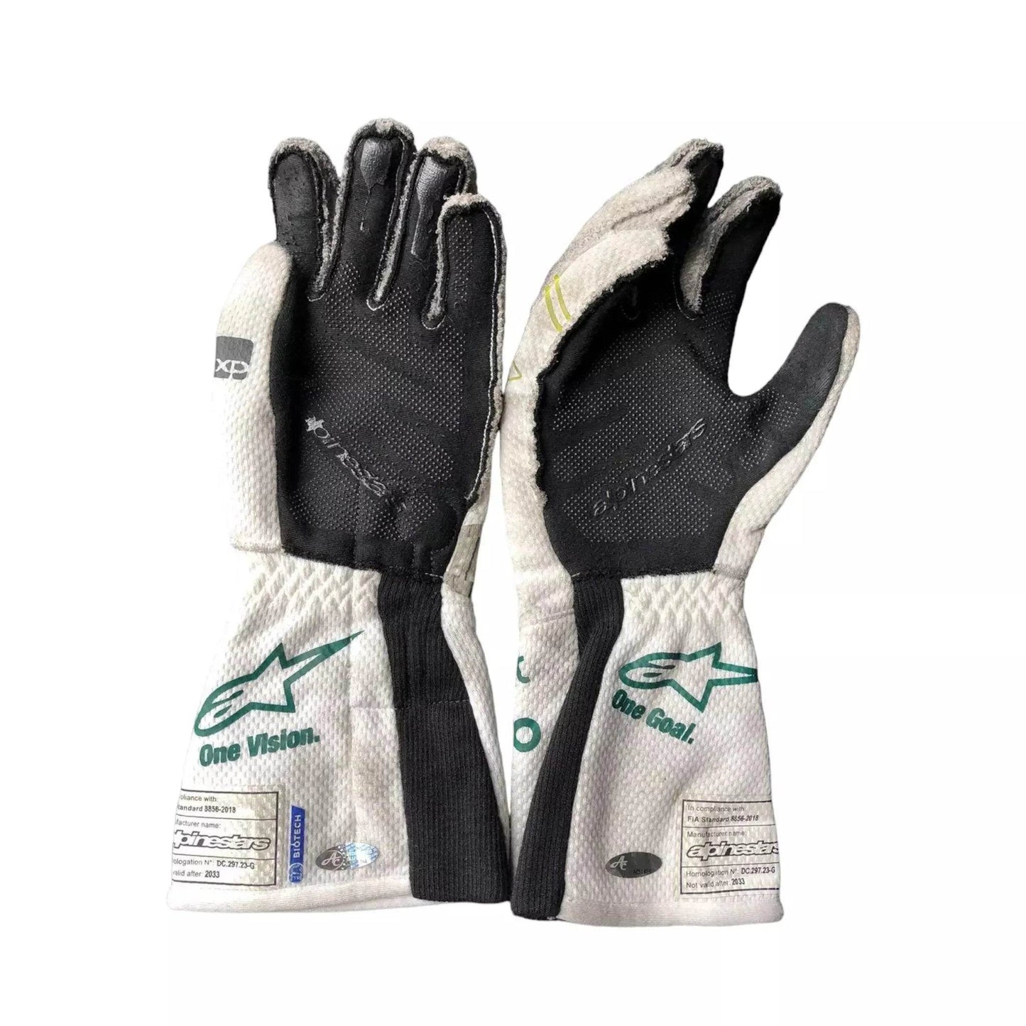 2023 Lance Stroll Baku Worn Gloves - Dash Racegear