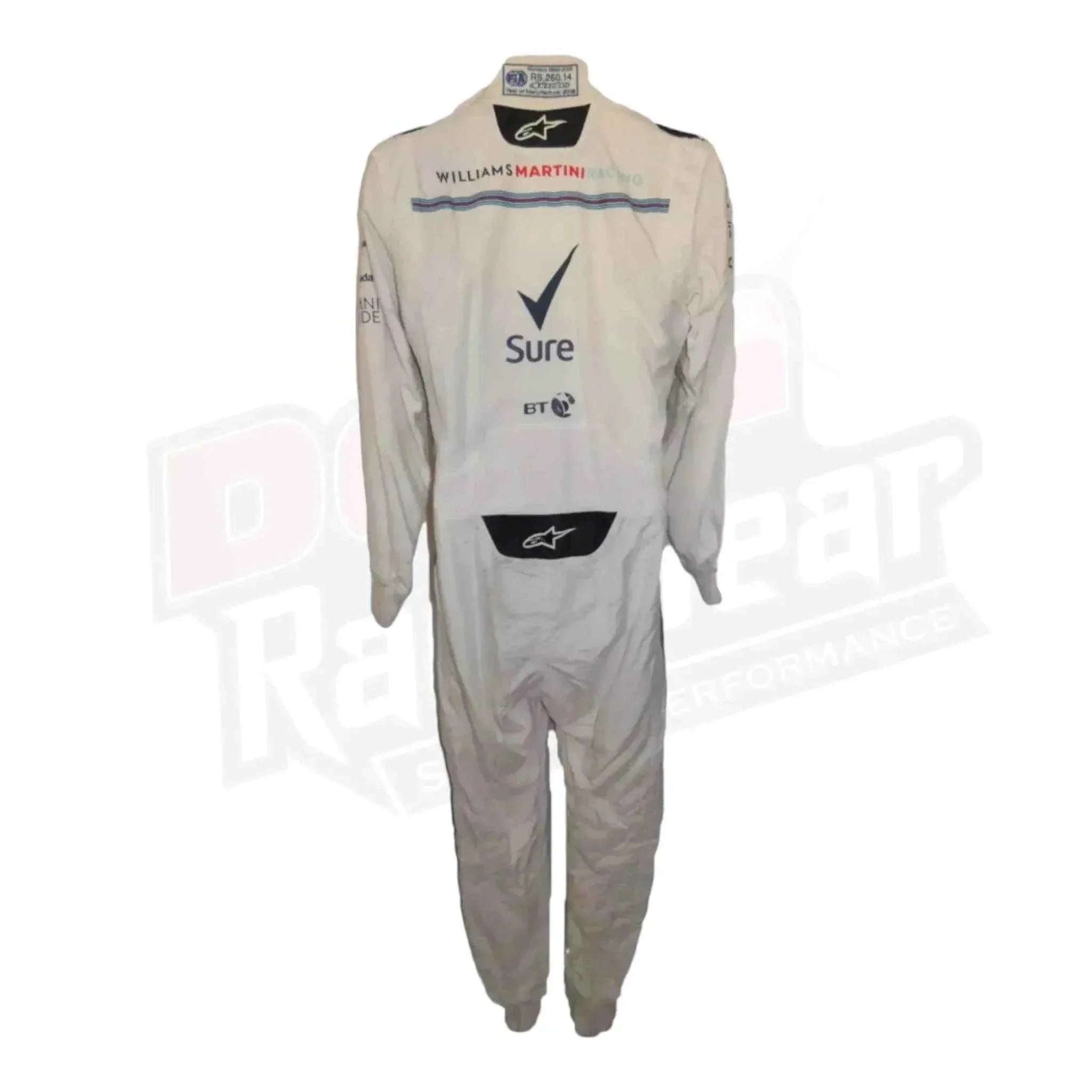 Lance Stroll Signed 2018 Williams Martini Race suit KIDS