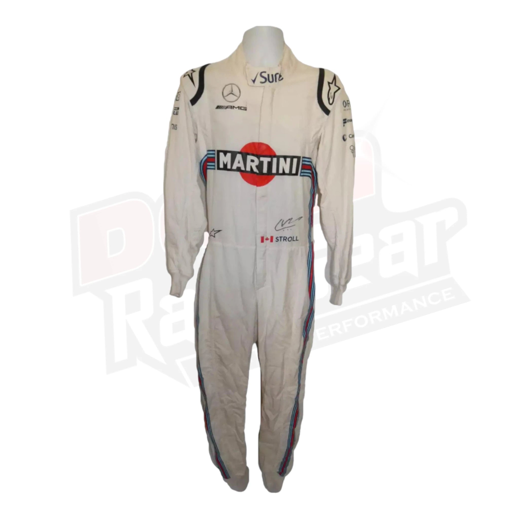Lance Stroll Signed 2018 Williams Martini Race suit