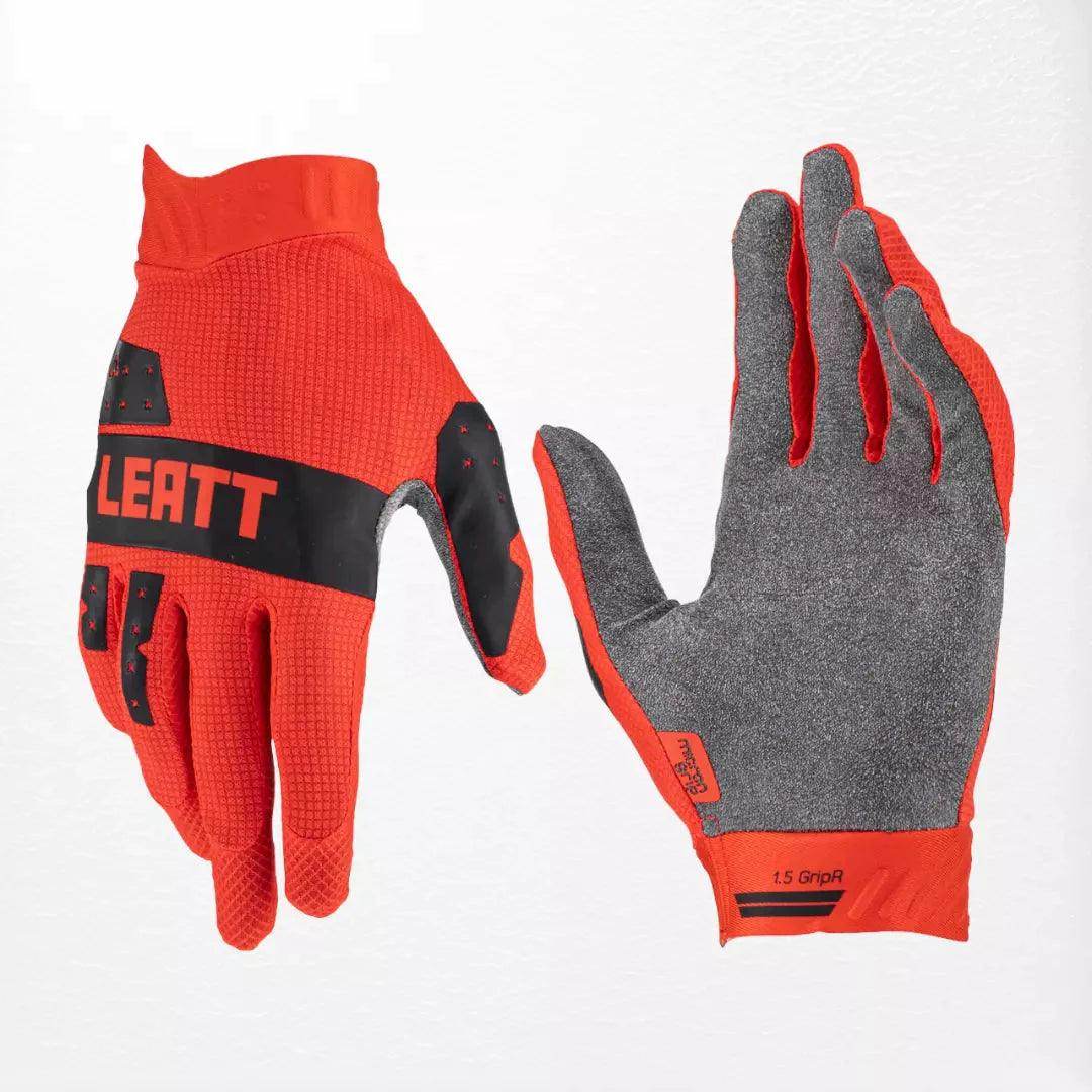 Leatt Moto 1.5 GripR MX Gloves Red - Dash Racegear