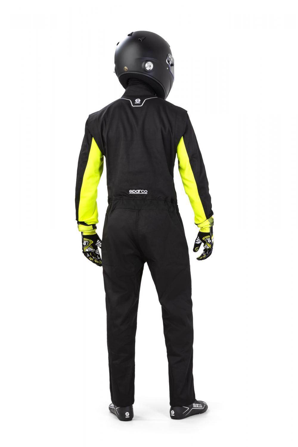 Leisure Karting Suit Sparco Rookie Black/Yellow - Dash Racegear