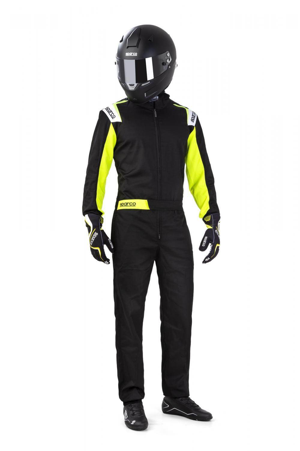Leisure Karting Suit Sparco Rookie Black/Yellow - Dash Racegear