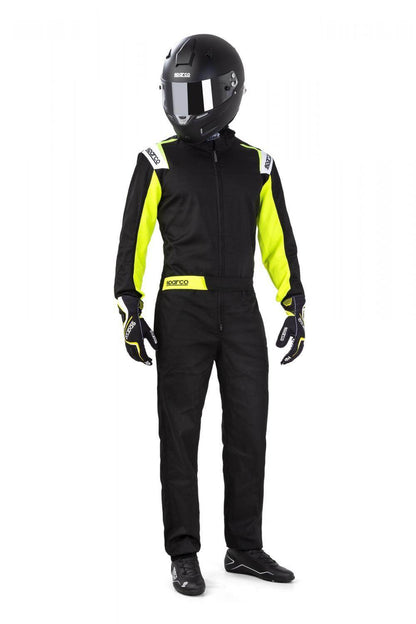 Leisure Karting Suit Sparco Rookie Black/Yellow - Dash Racegear