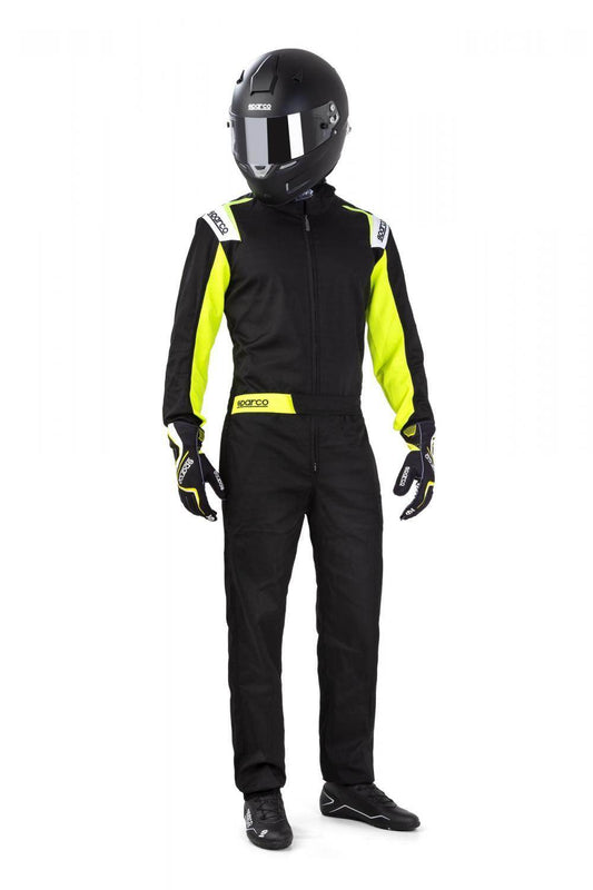 Leisure Karting Suit Sparco Rookie Black/Yellow - Dash Racegear