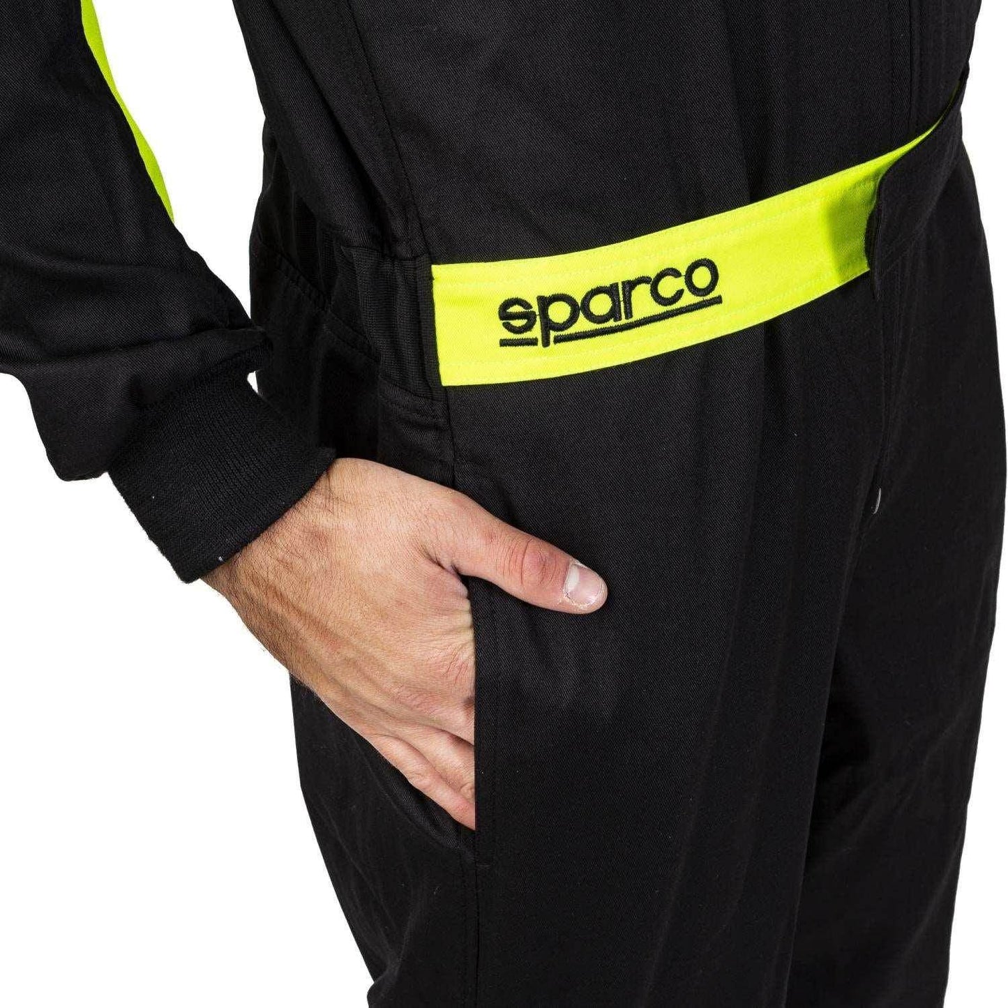 Leisure Karting Suit Sparco Rookie Black/Yellow - Dash Racegear