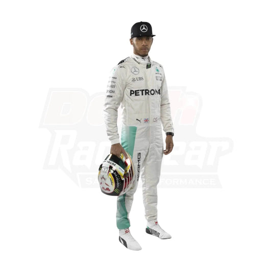 Lewis Hamilton 2016 Mercedes Benz F1 Race Suit - Dash Racegear
