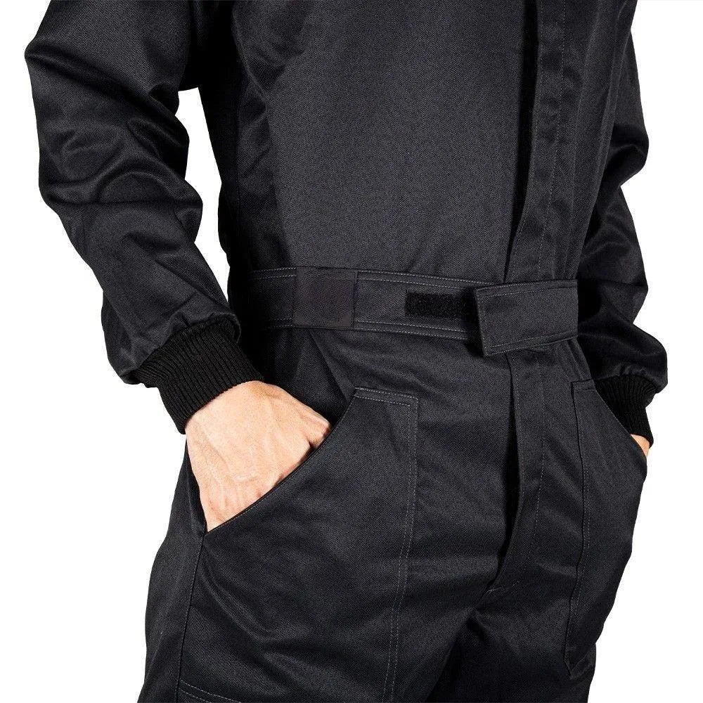 MECHANIC SUIT BLACK-FLUOR RED - Dash Racewear