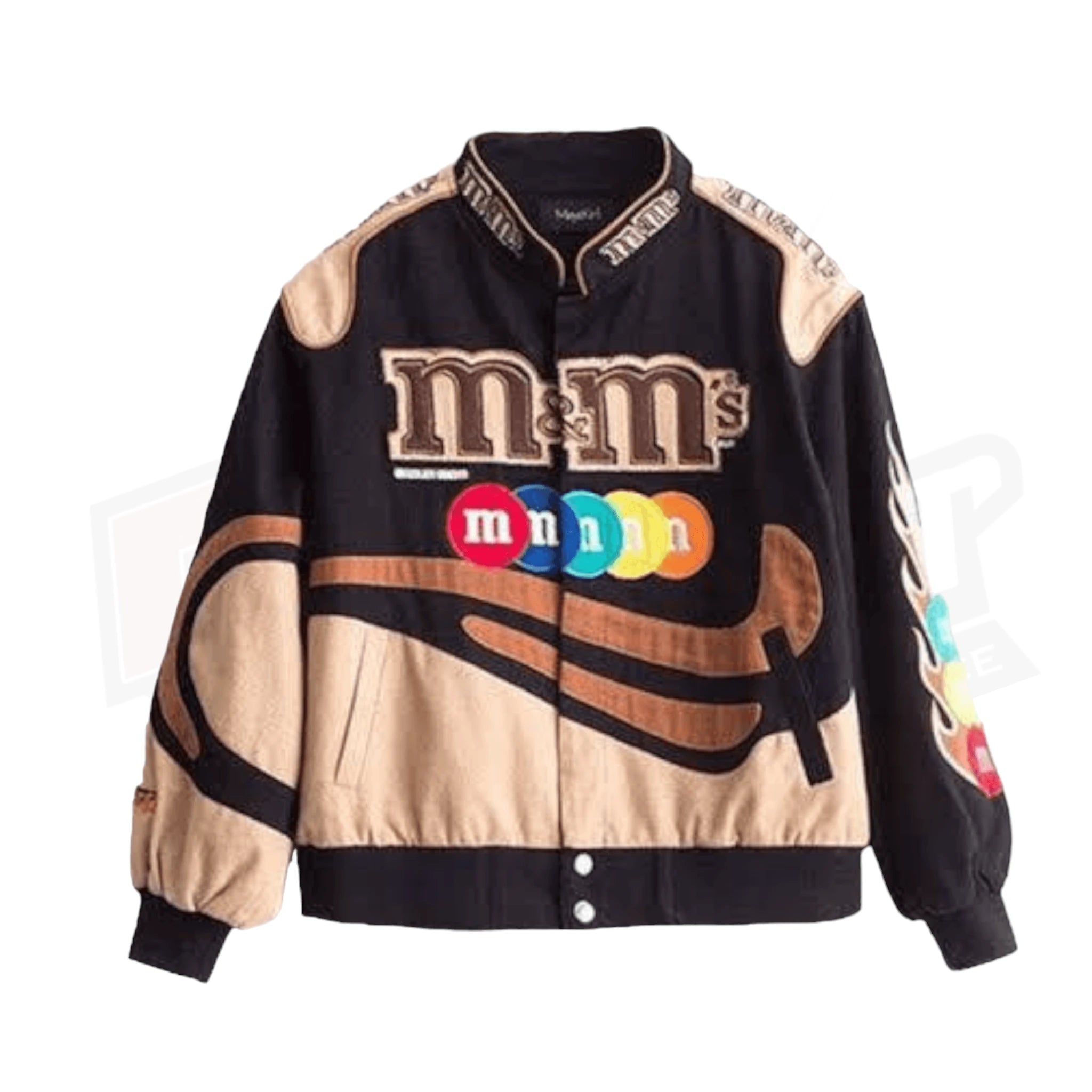 M&M Vintage Brown Printed Jacket Dash Racegear