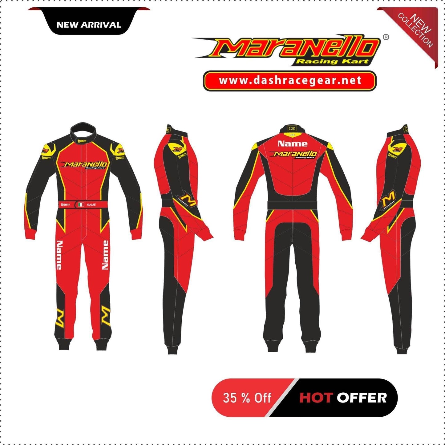 Maranello Overall Karting Suit 2020 New - Dash Racegear