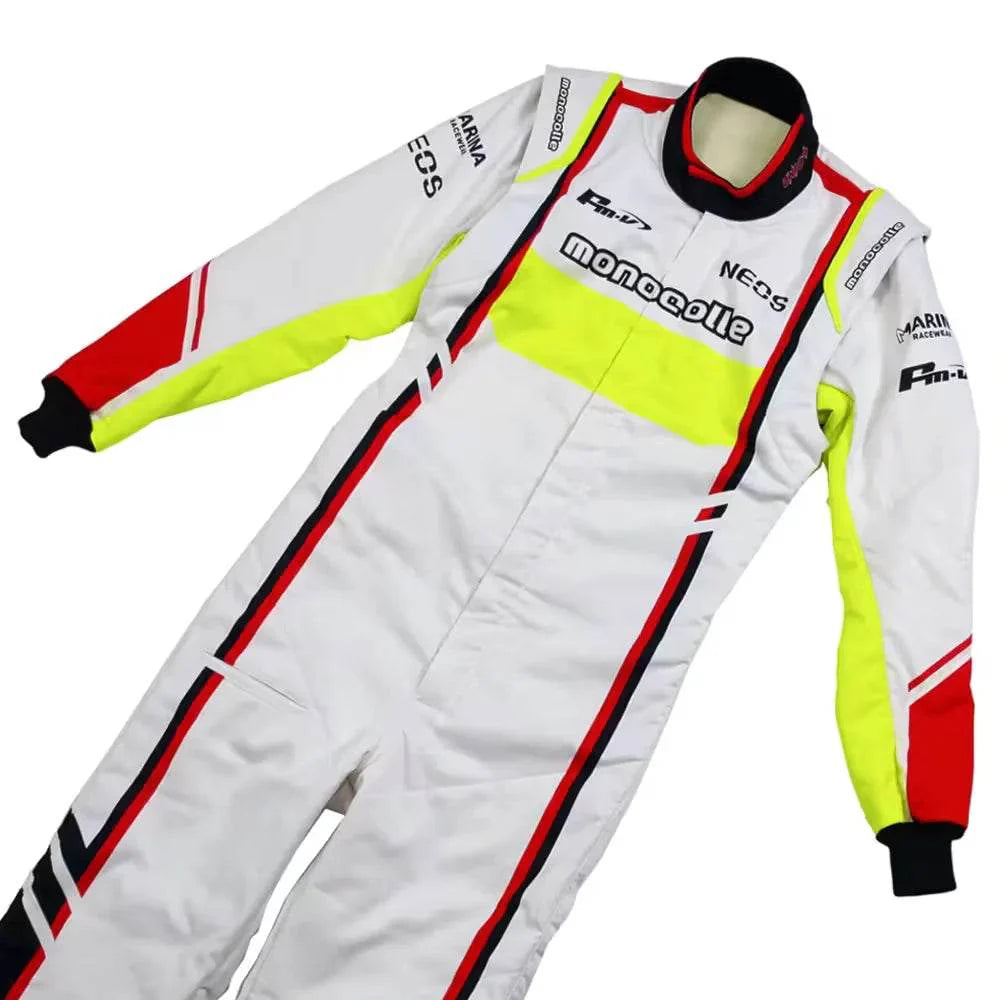 Marina Unic White Fluorescence Racing Suits - Dash Racegear