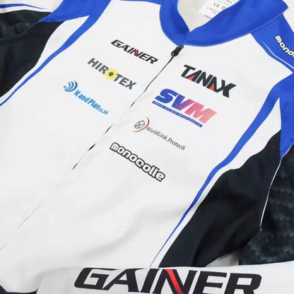 Marina Unik Carbon Blue Custom Kart Suits - Dash Racegear