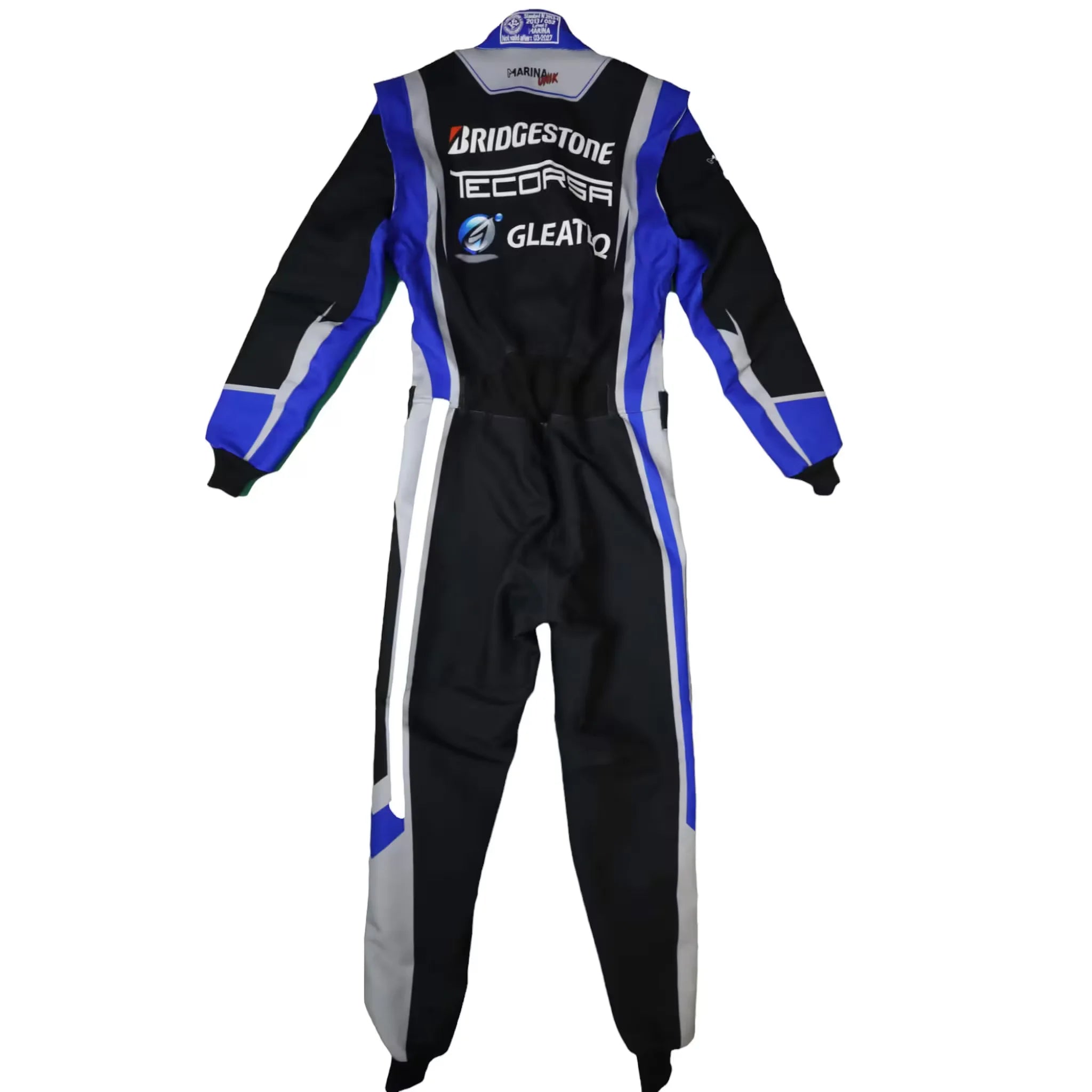 Marina Unik GLEATEQ Black Kart Racing Suits