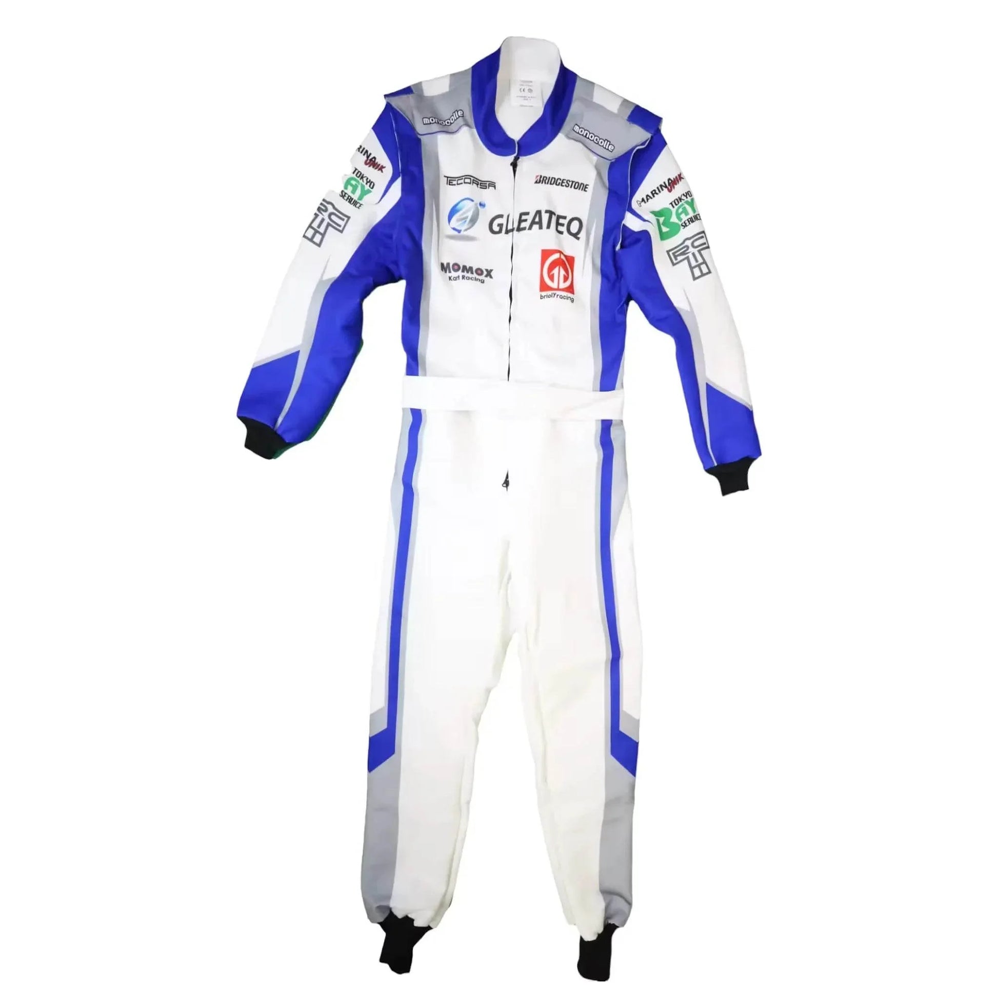 Marina Unik GLEATEQ White Kart Racing Suits - Dash Racegear