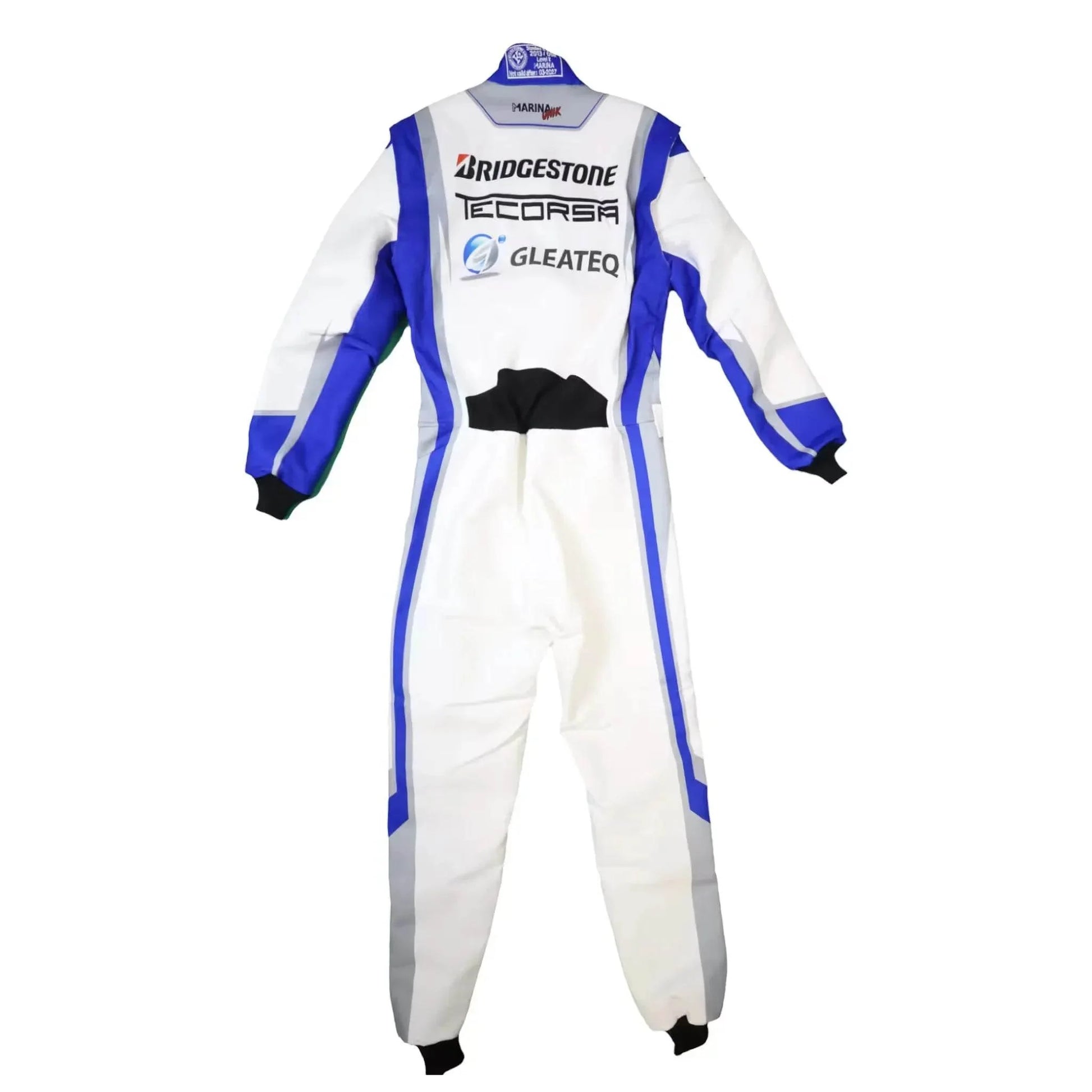 Marina Unik GLEATEQ White Kart Racing Suits - Dash Racegear
