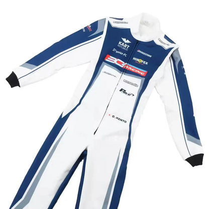 Marina Unik Kento White Racing Kart Suits - Dash Racegear