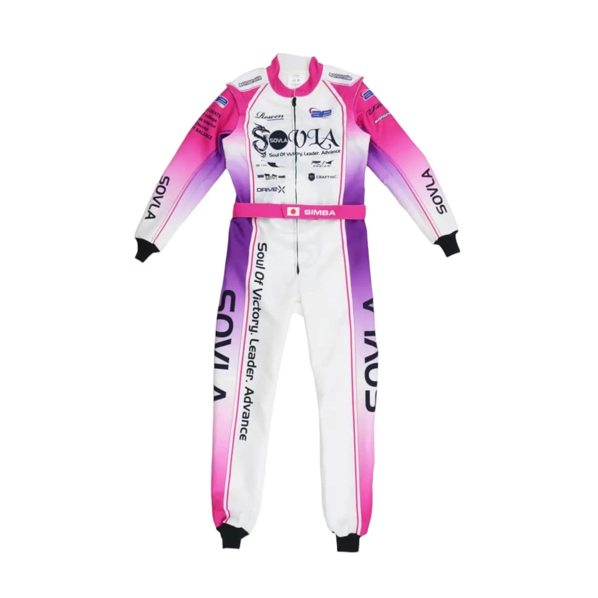 Marina Unik Sovla White Racing Kart Suits - Dash Racegear