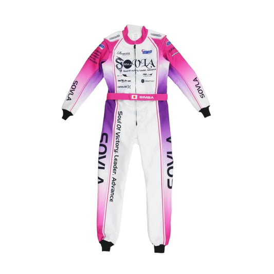 Marina Unik Sovla White Racing Kart Suits - Dash Racegear