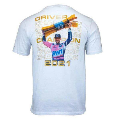 Maximilian Götz T-Shirt DTM Champion 2021 white - Dash Racegear
