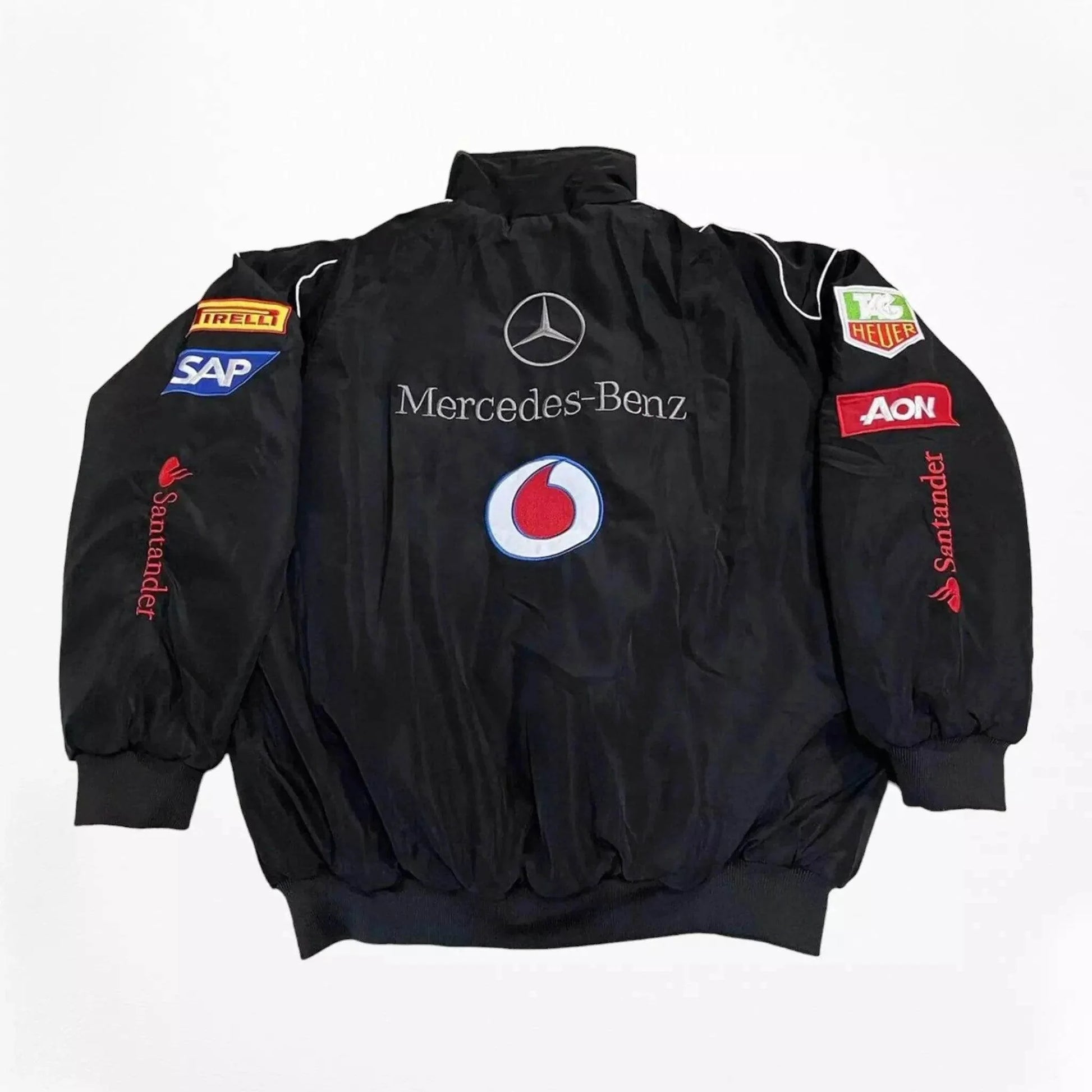 Vintage Mercedes-Benz F1 Embroidered Retro Racing Jacket - Dash Racegear