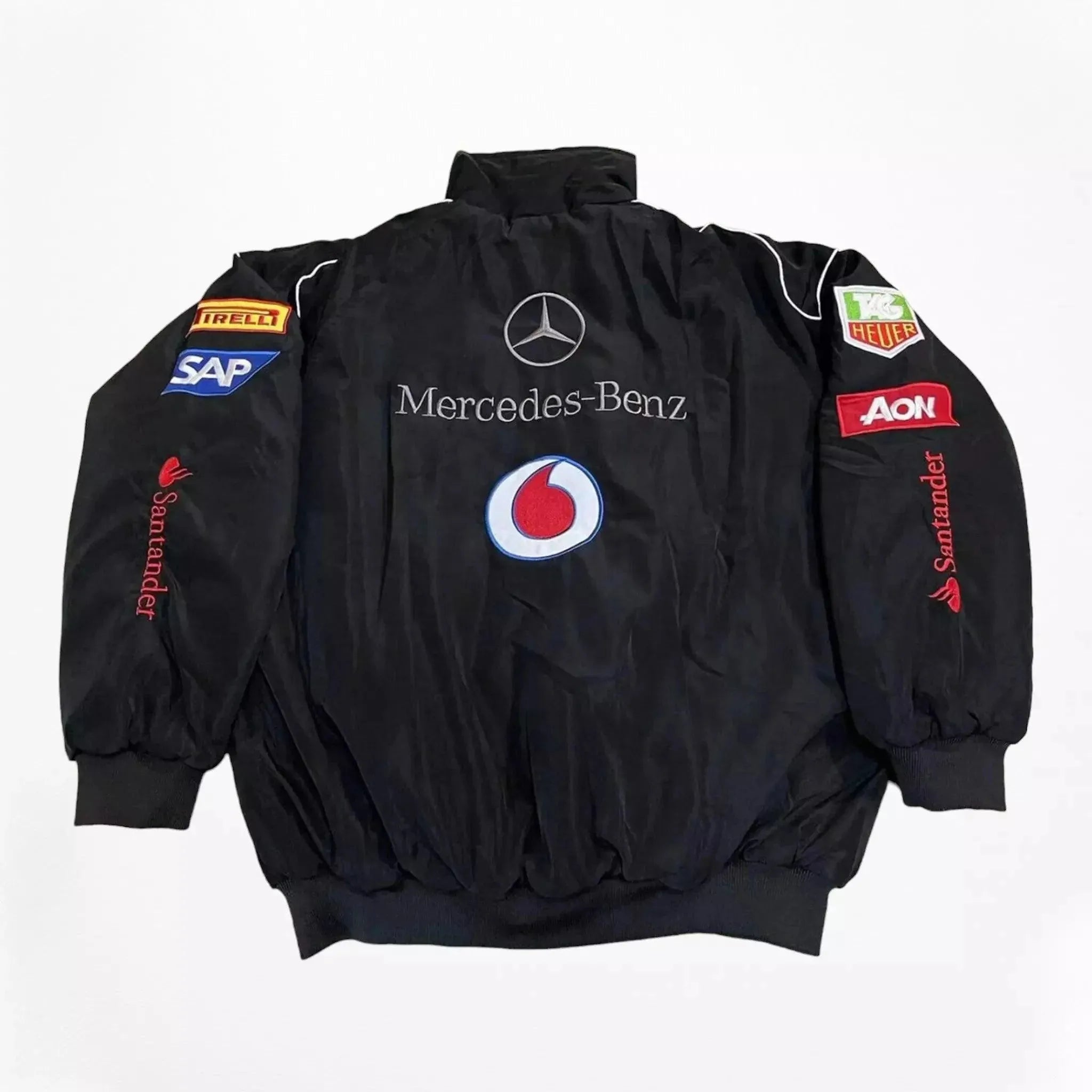 Vintage Mercedes-Benz F1 Embroidered Retro Racing Jacket - Dash Racewear