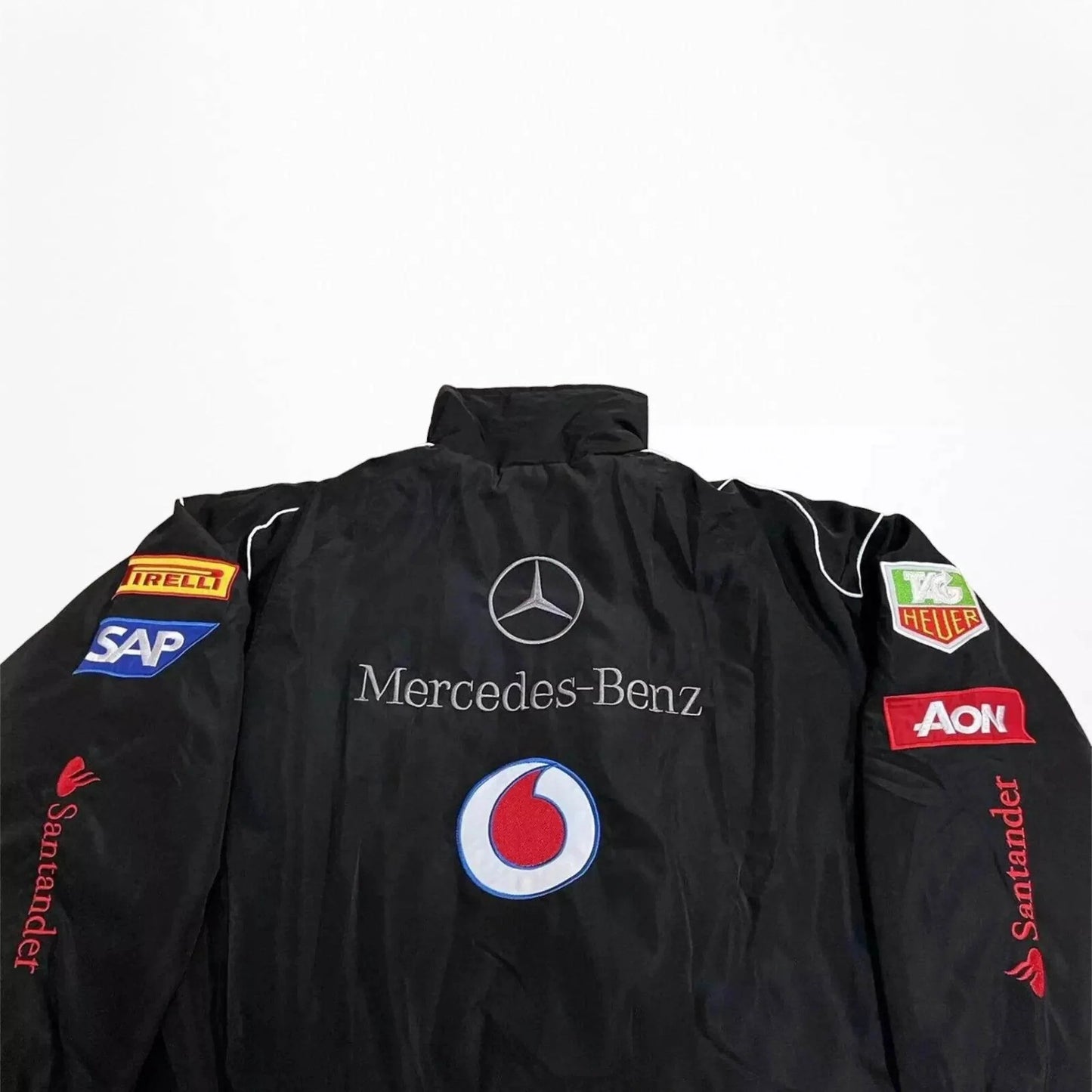 Vintage Mercedes-Benz F1 Embroidered Retro Racing Jacket - Dash Racegear