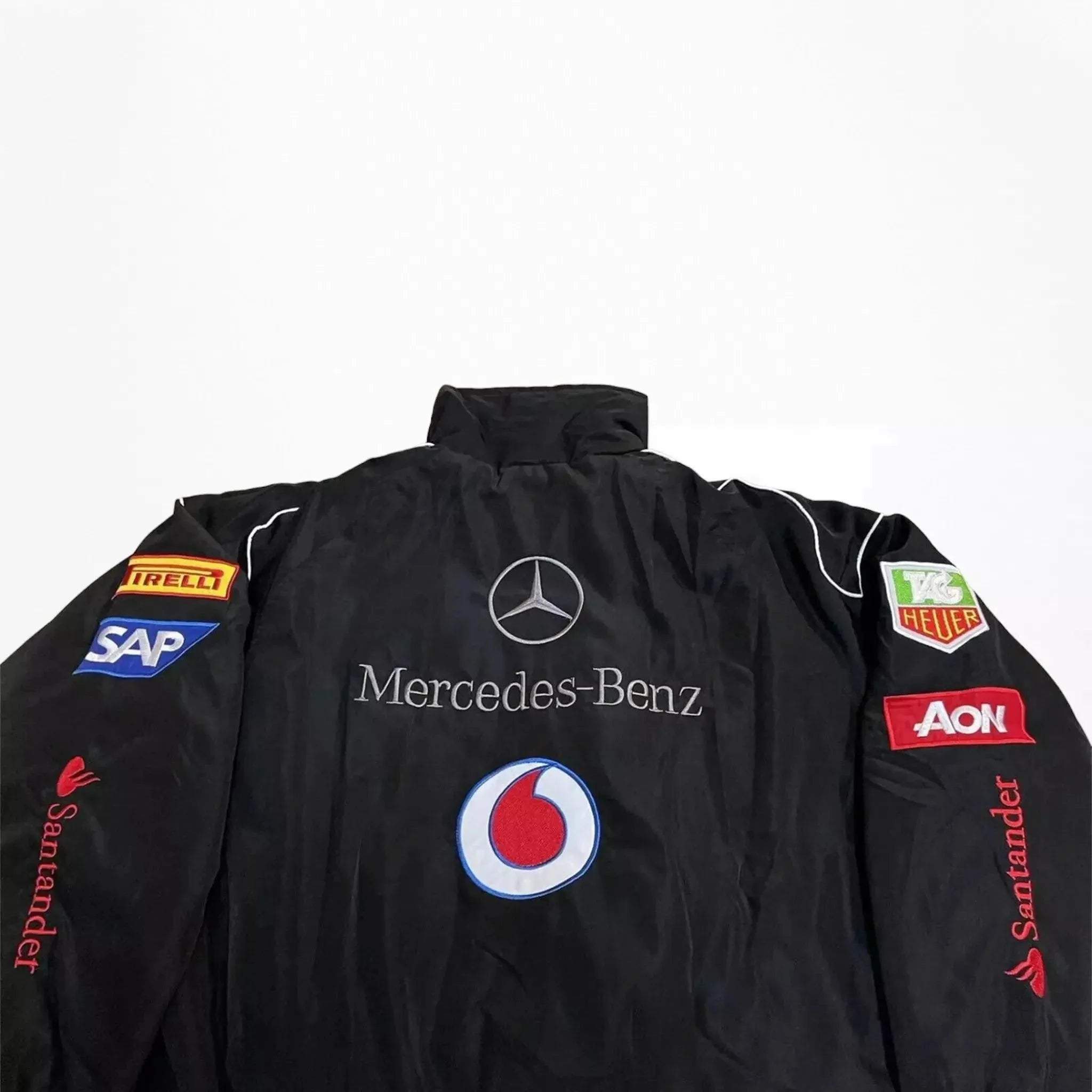 Vintage Mercedes-Benz F1 Embroidered Retro Racing Jacket - Dash Racewear