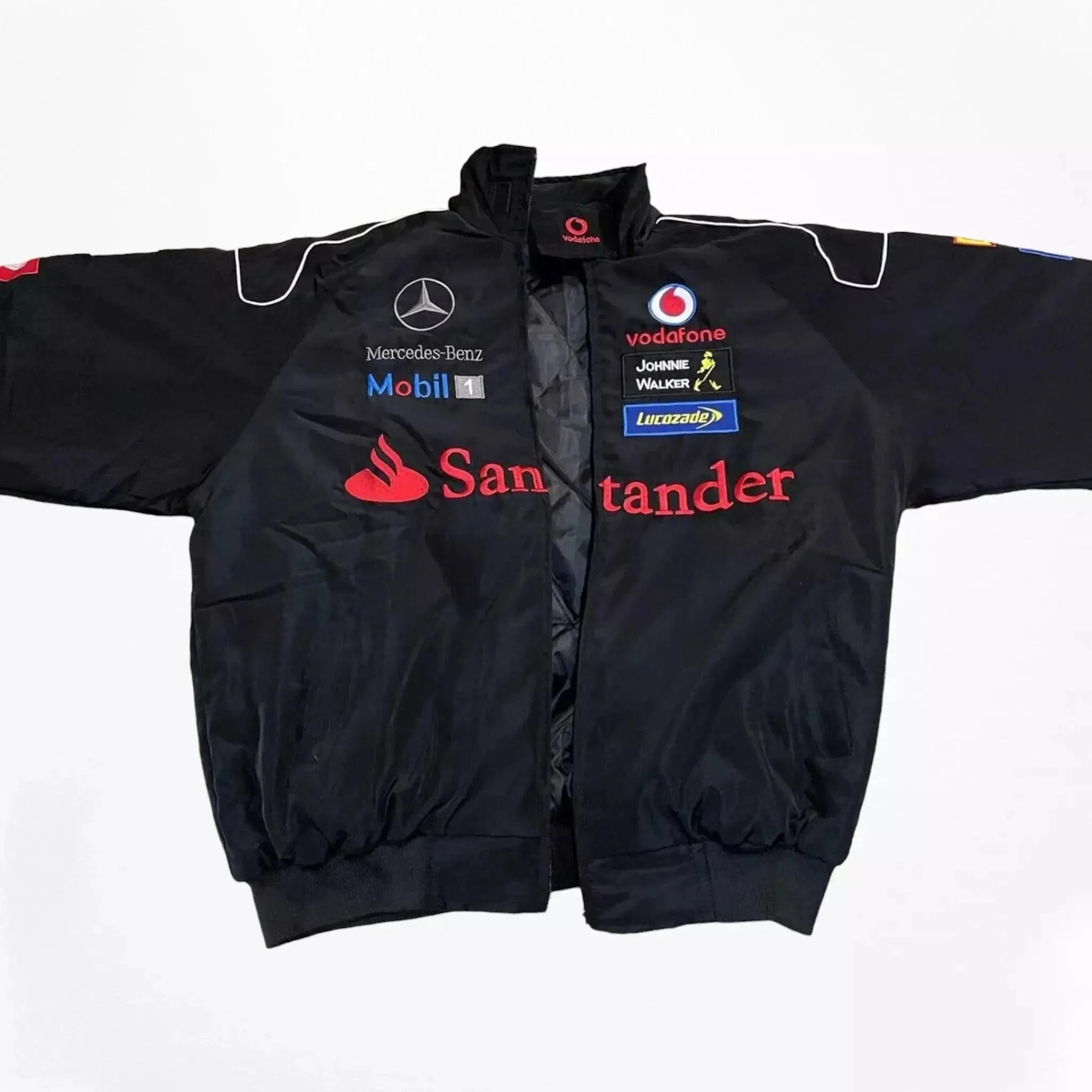 Vintage Mercedes-Benz F1 Embroidered Retro Racing Jacket - Dash Racewear