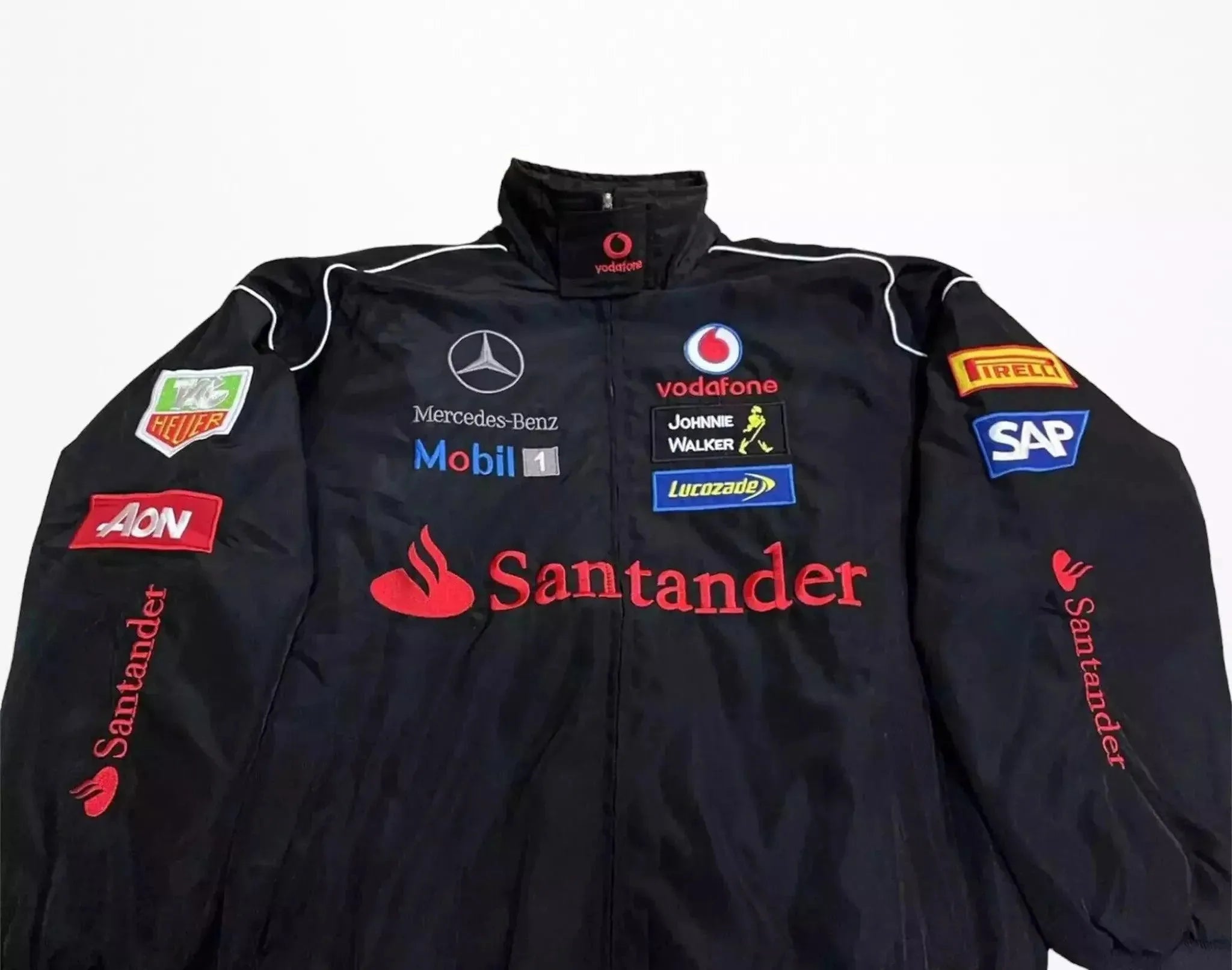 Vintage Mercedes-Benz F1 Embroidered Retro Racing Jacket - Dash Racewear
