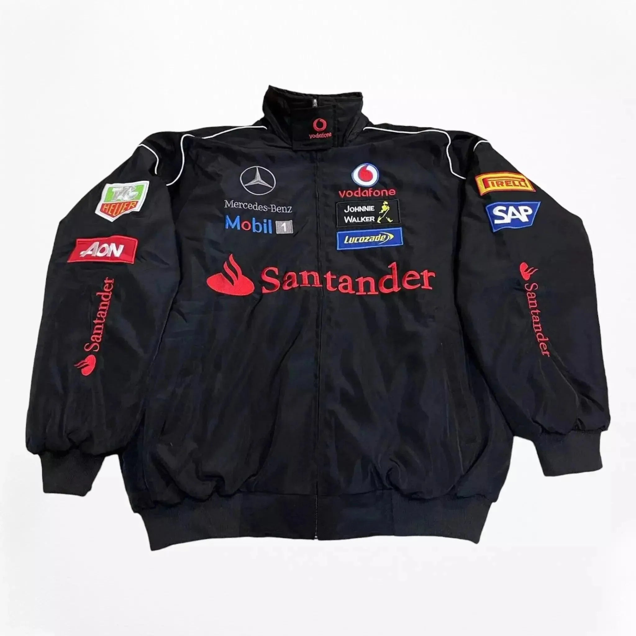 Vintage Mercedes-Benz F1 Embroidered Retro Racing Jacket - Dash Racewear