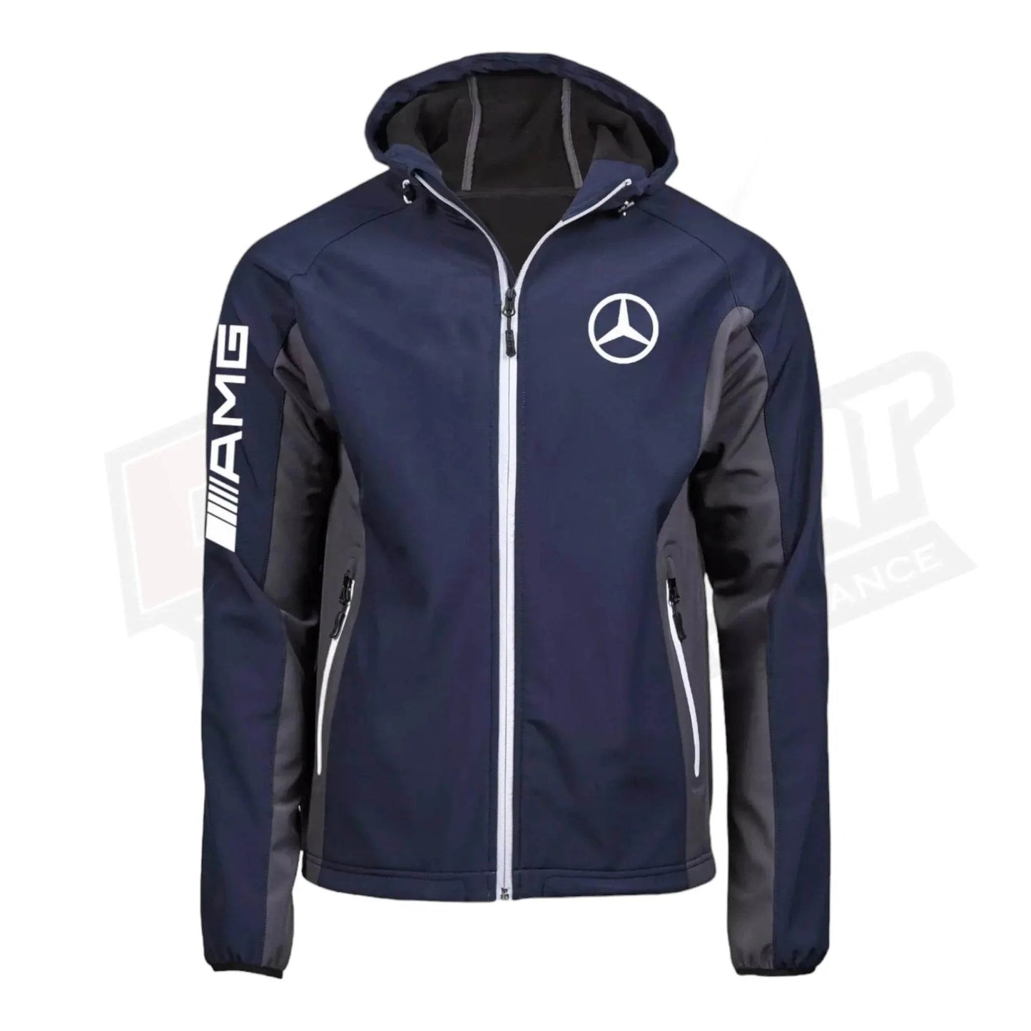 Mercedes AMG SoftShell Racing Jacket With Hoodie - Dash Racegear