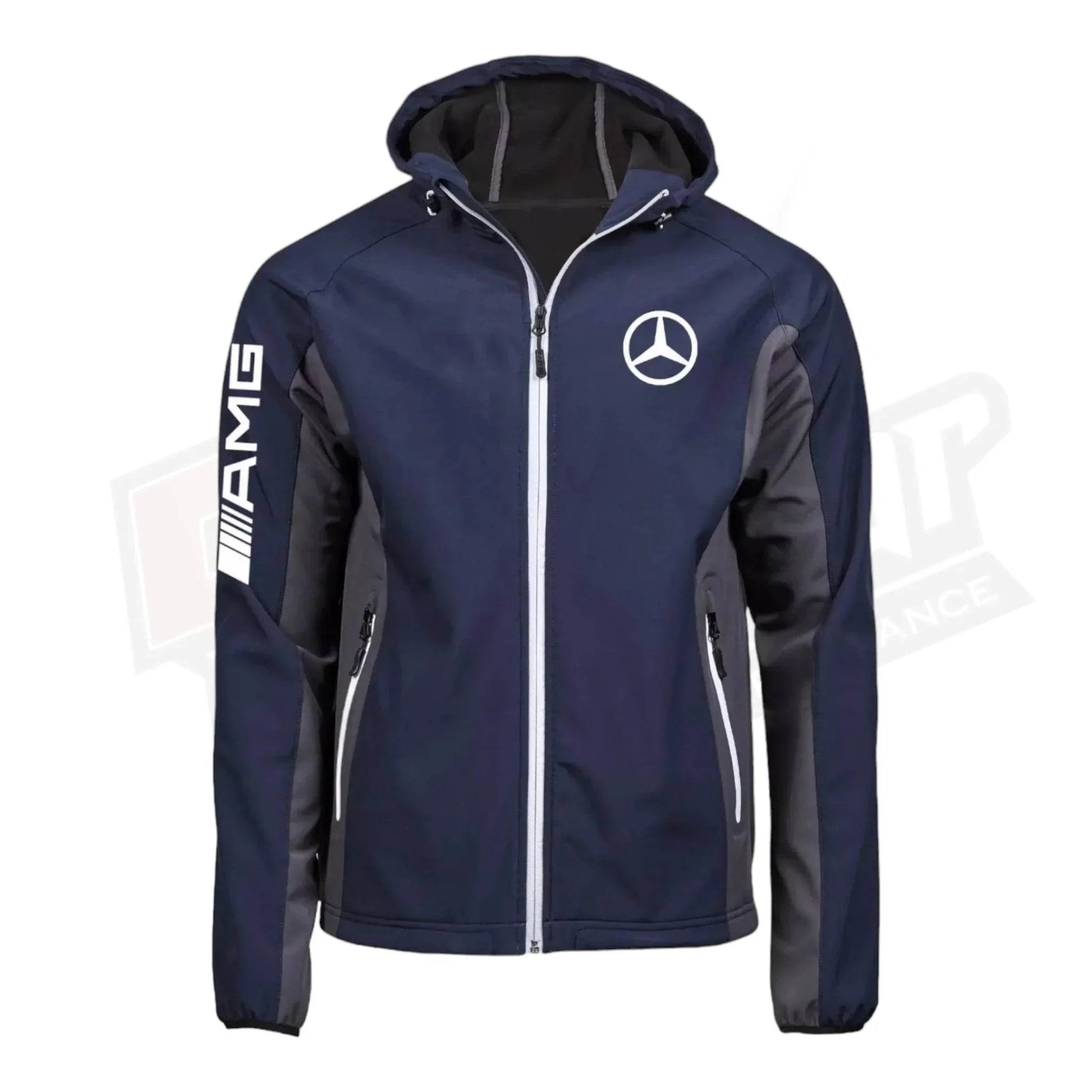 Mercedes AMG SoftShell Racing Jacket With Hoodie - Dash Racegear