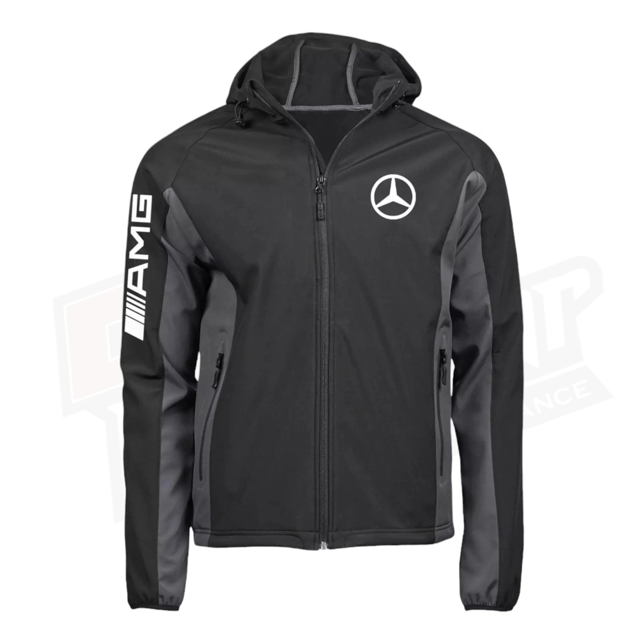 Mercedes AMG SoftShell Racing Jacket With Hoodie Dash Racegear