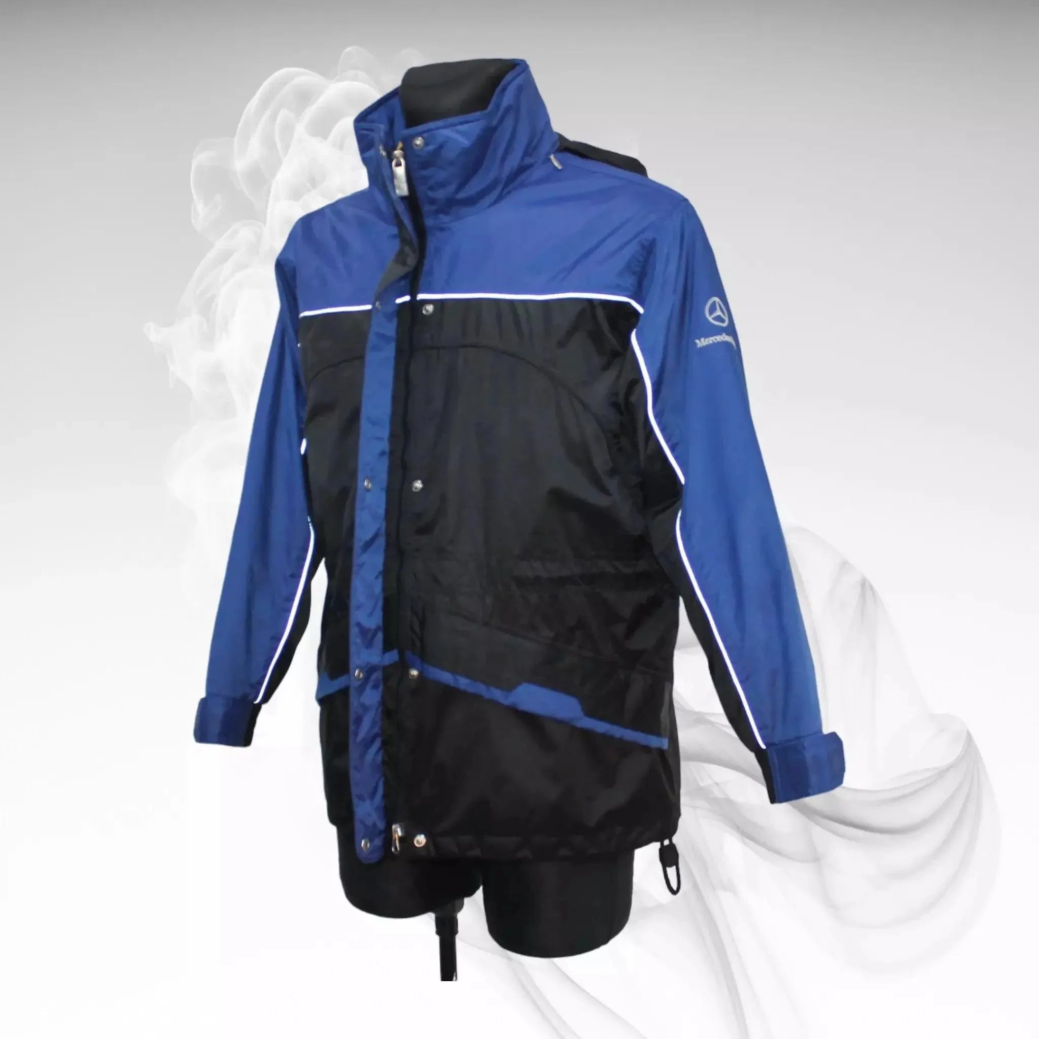 Vintage Mercedes Benz F1 Waterproof Hooded Jacket - Dash Racewear